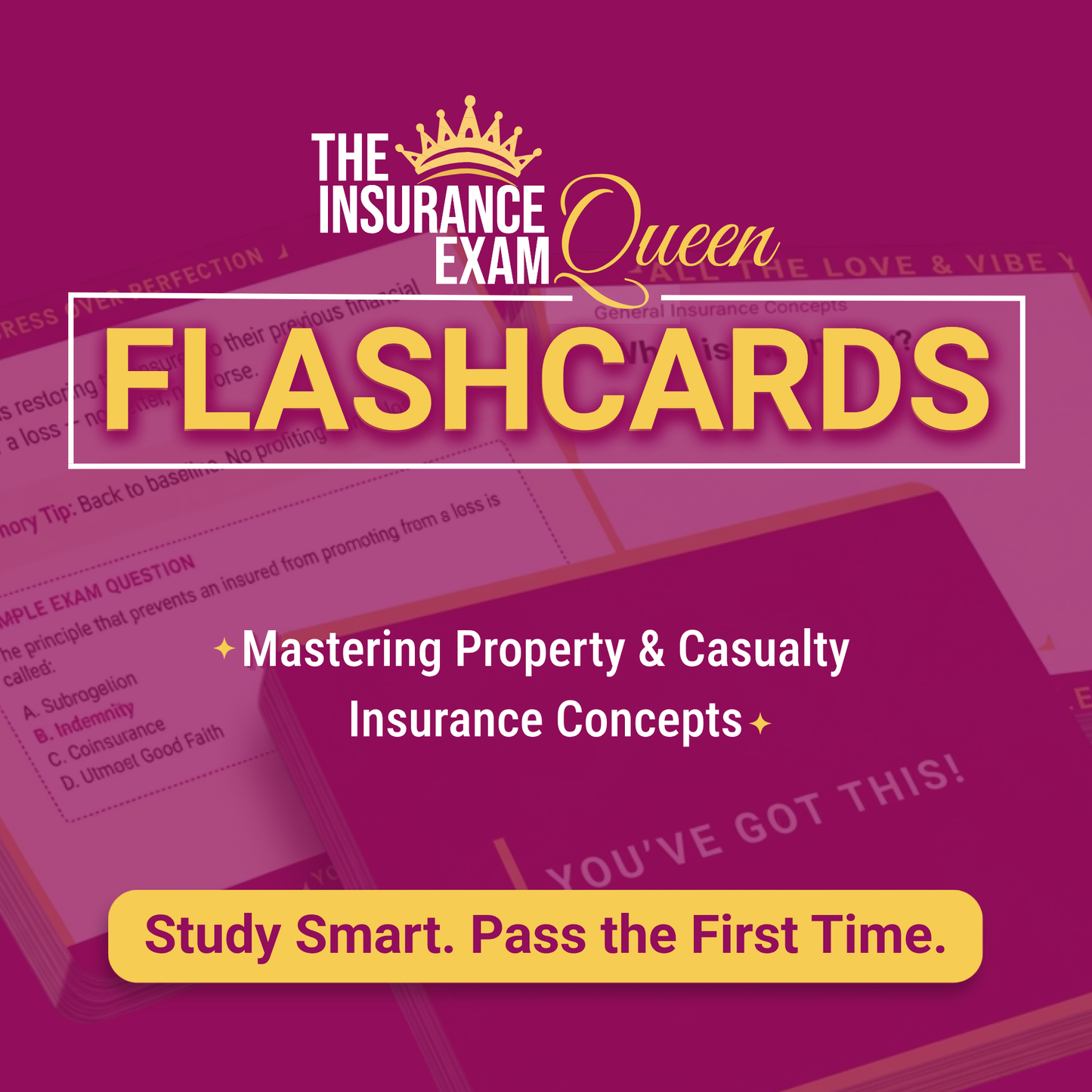 Property & Casualty Printable Flashcards